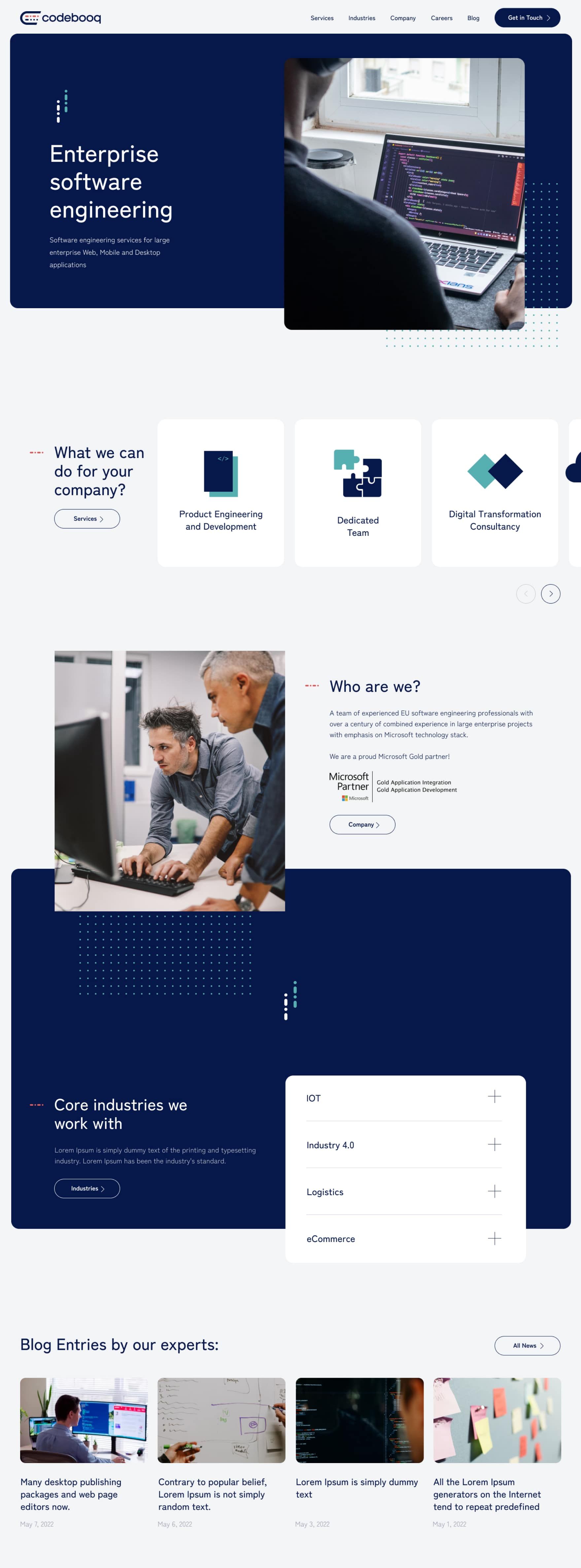 codebooq website design