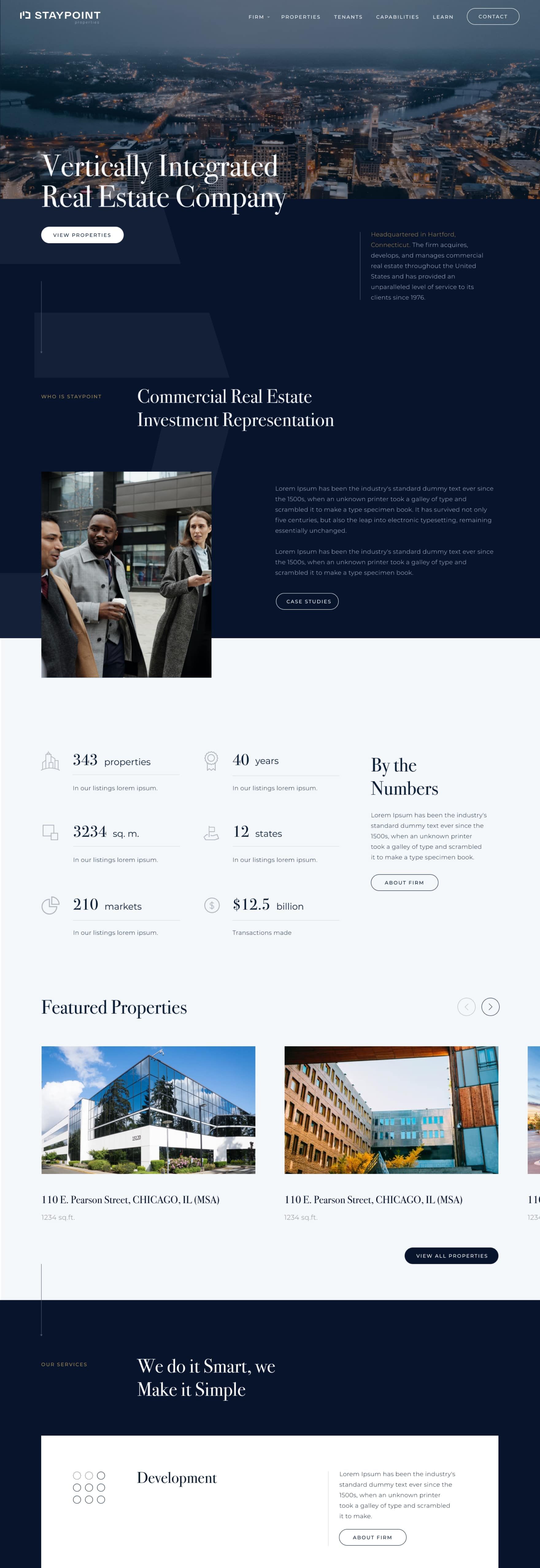 staypoint website design