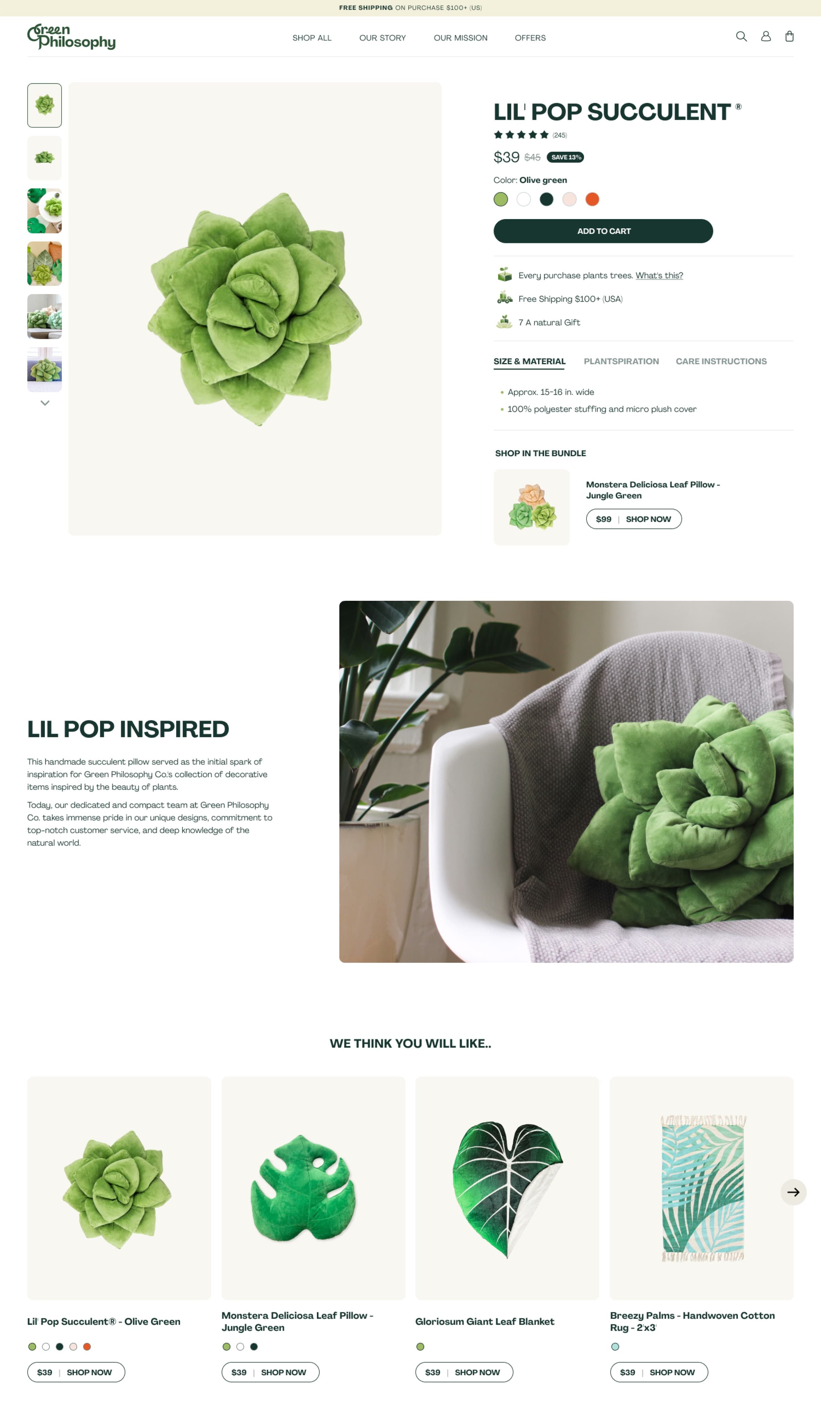 greenphilosophy website design