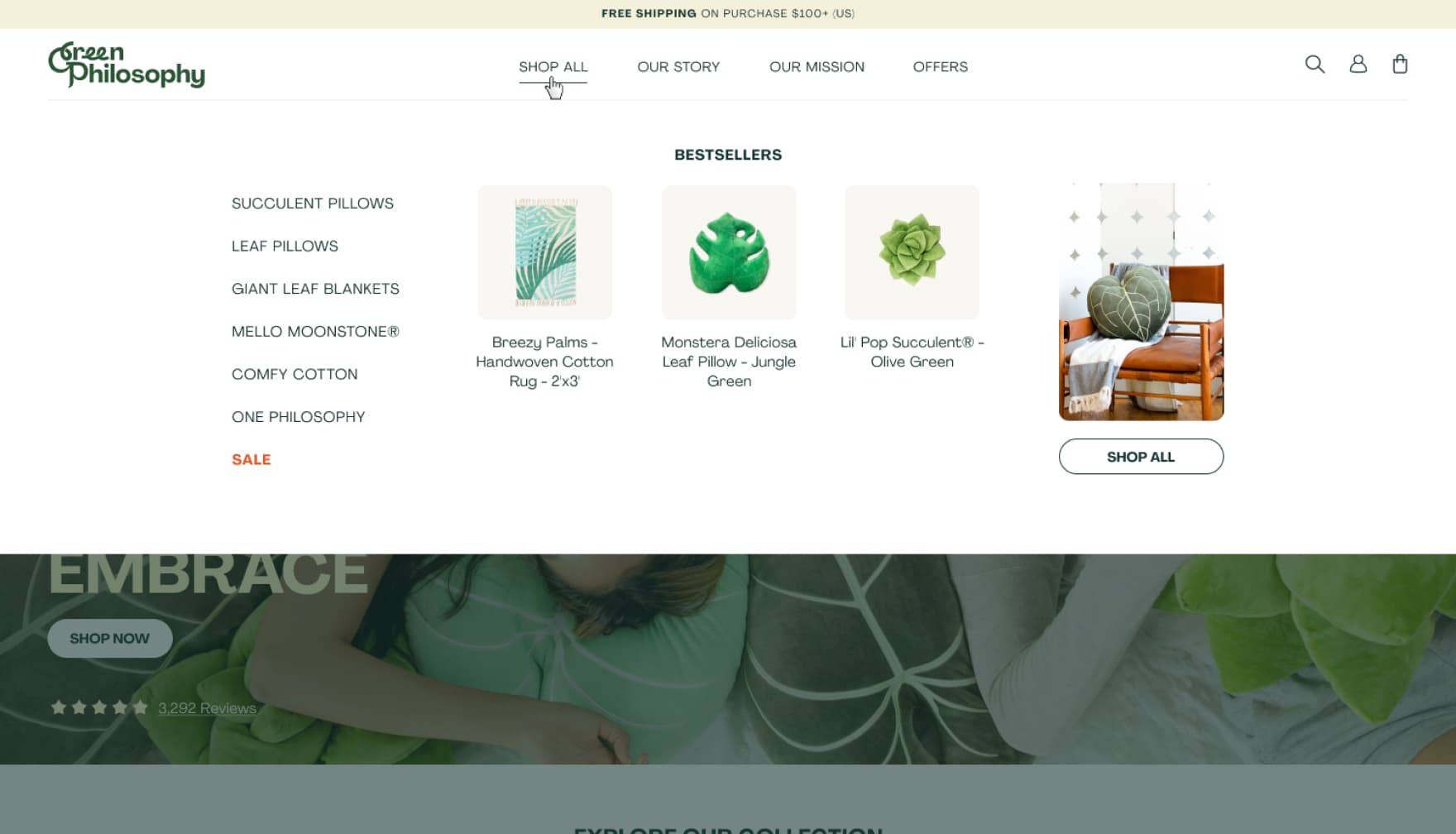 greenphilosophy website design