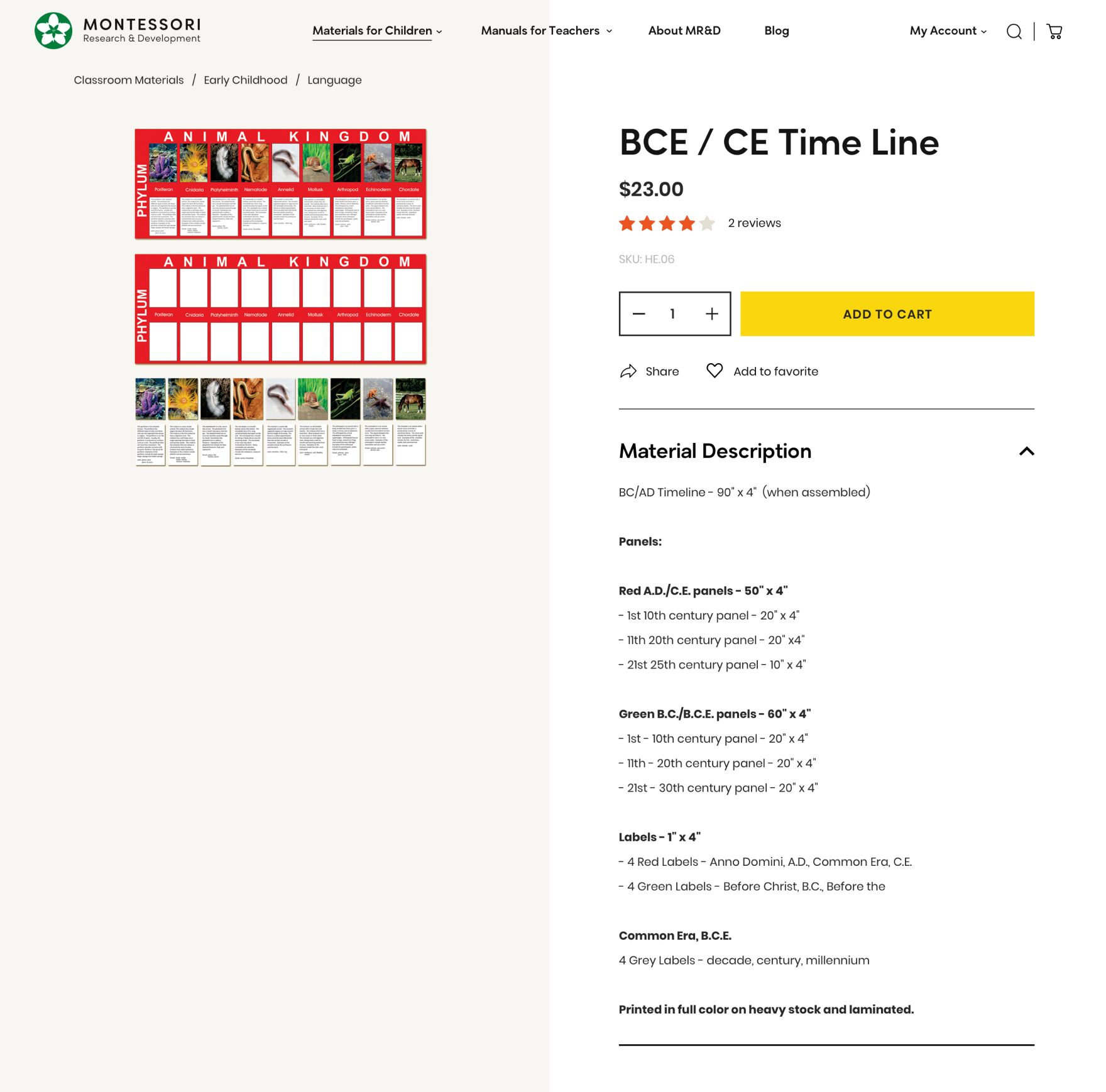 montessori story page