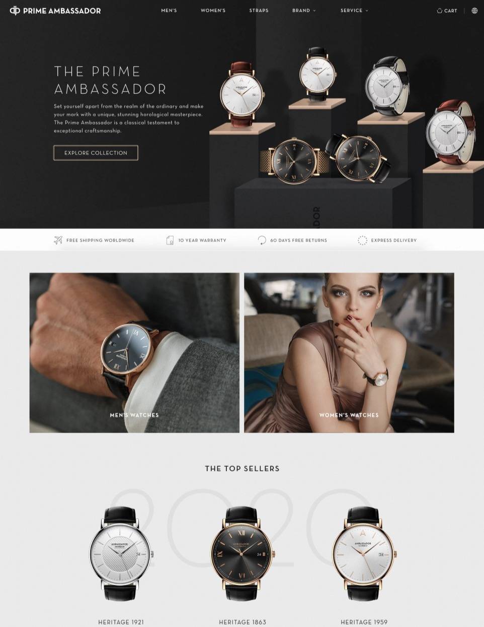 Prime Ambassador website design
