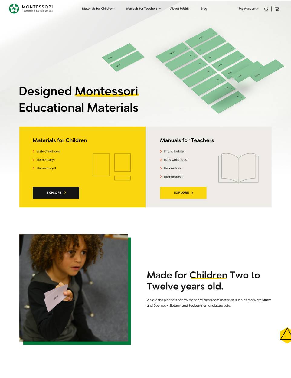 Montessori RD website design