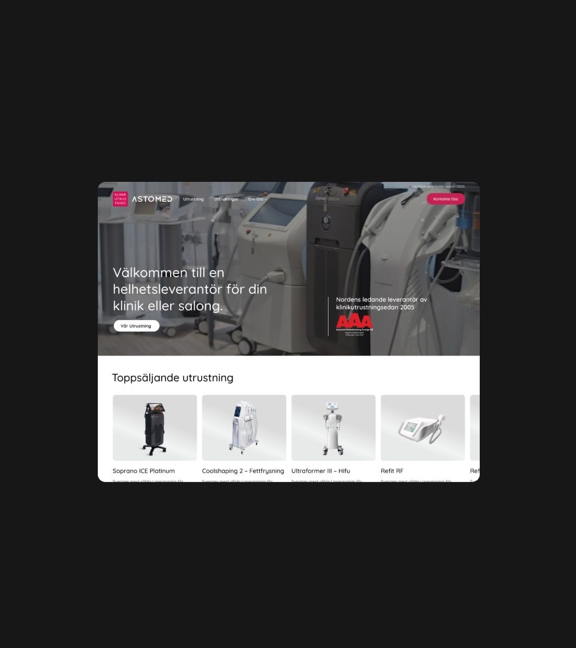 Klinik Utrustning Screenshot