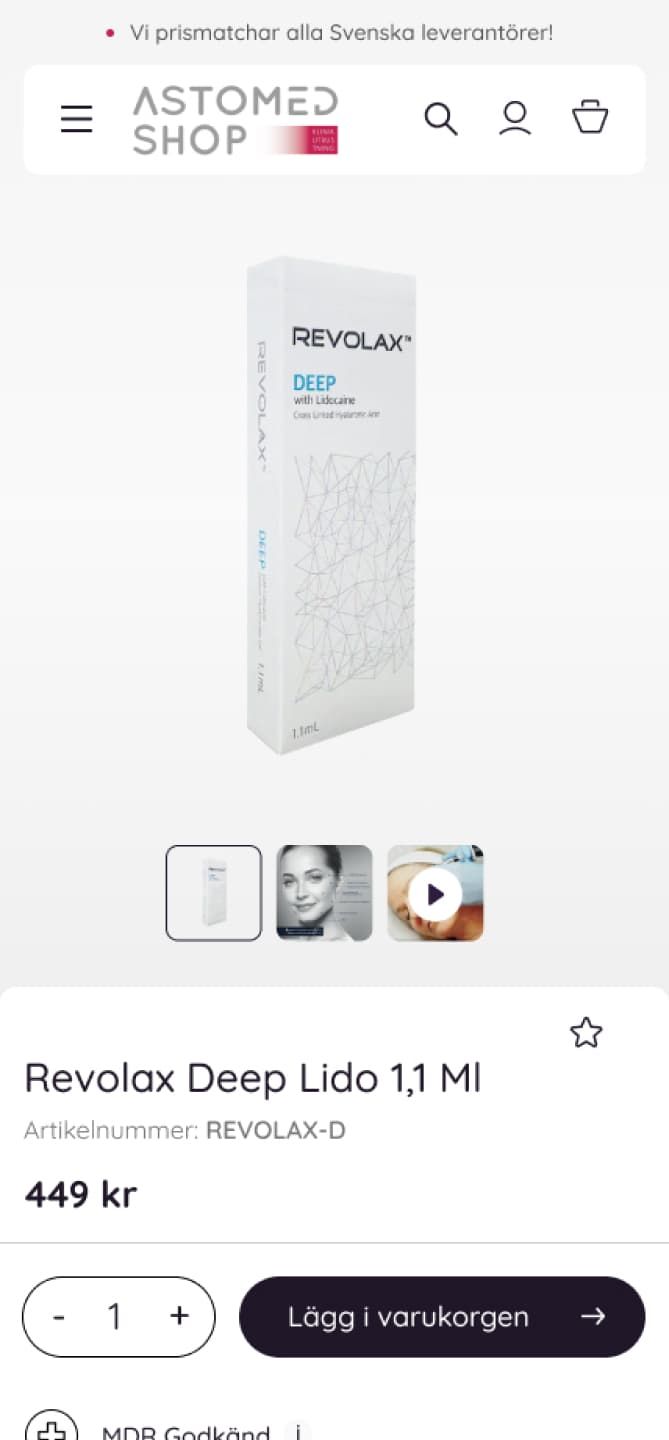 astomed website design