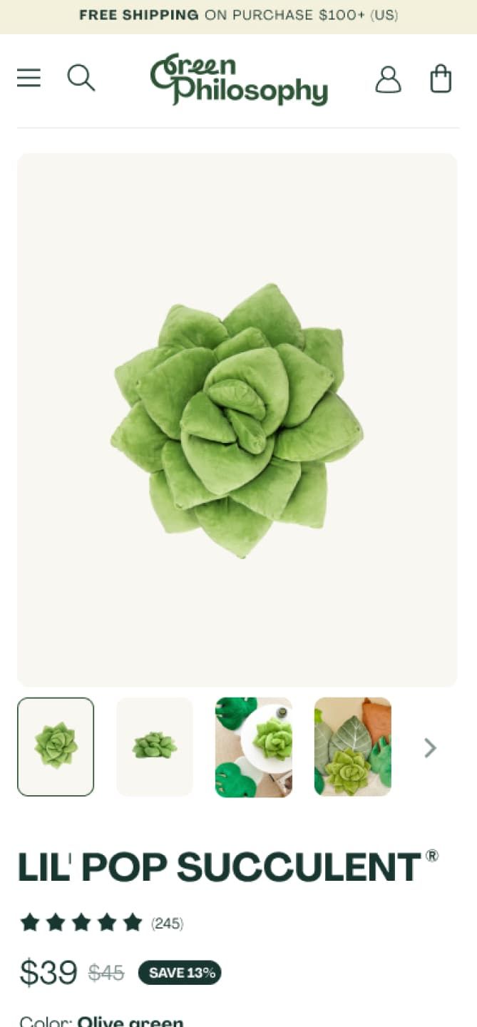 greenphilosophy website design