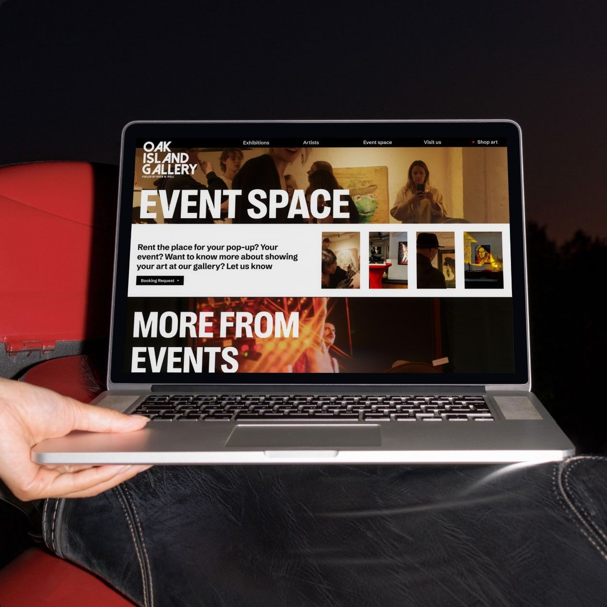 Oakisland website design