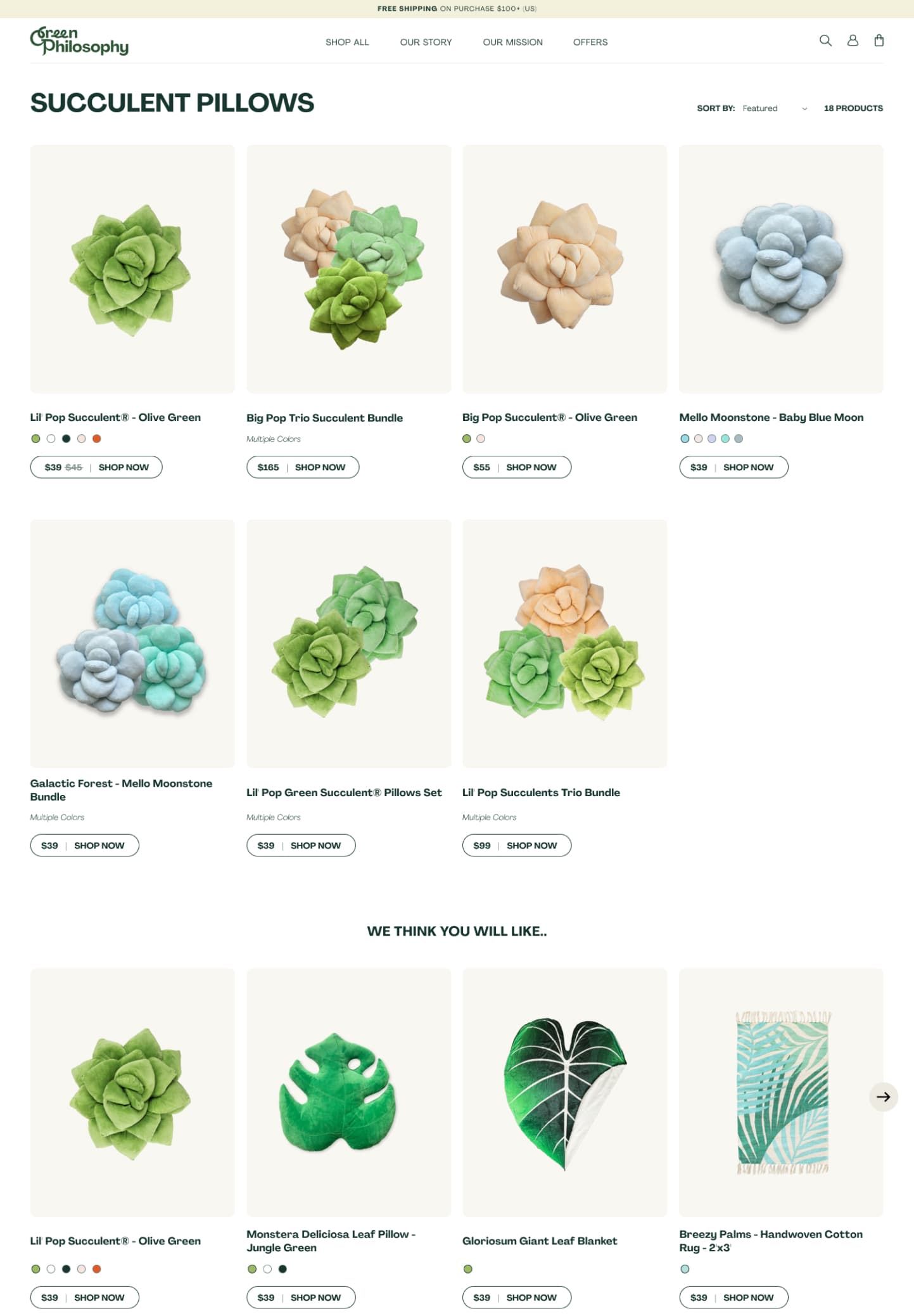 greenphilosophy website design