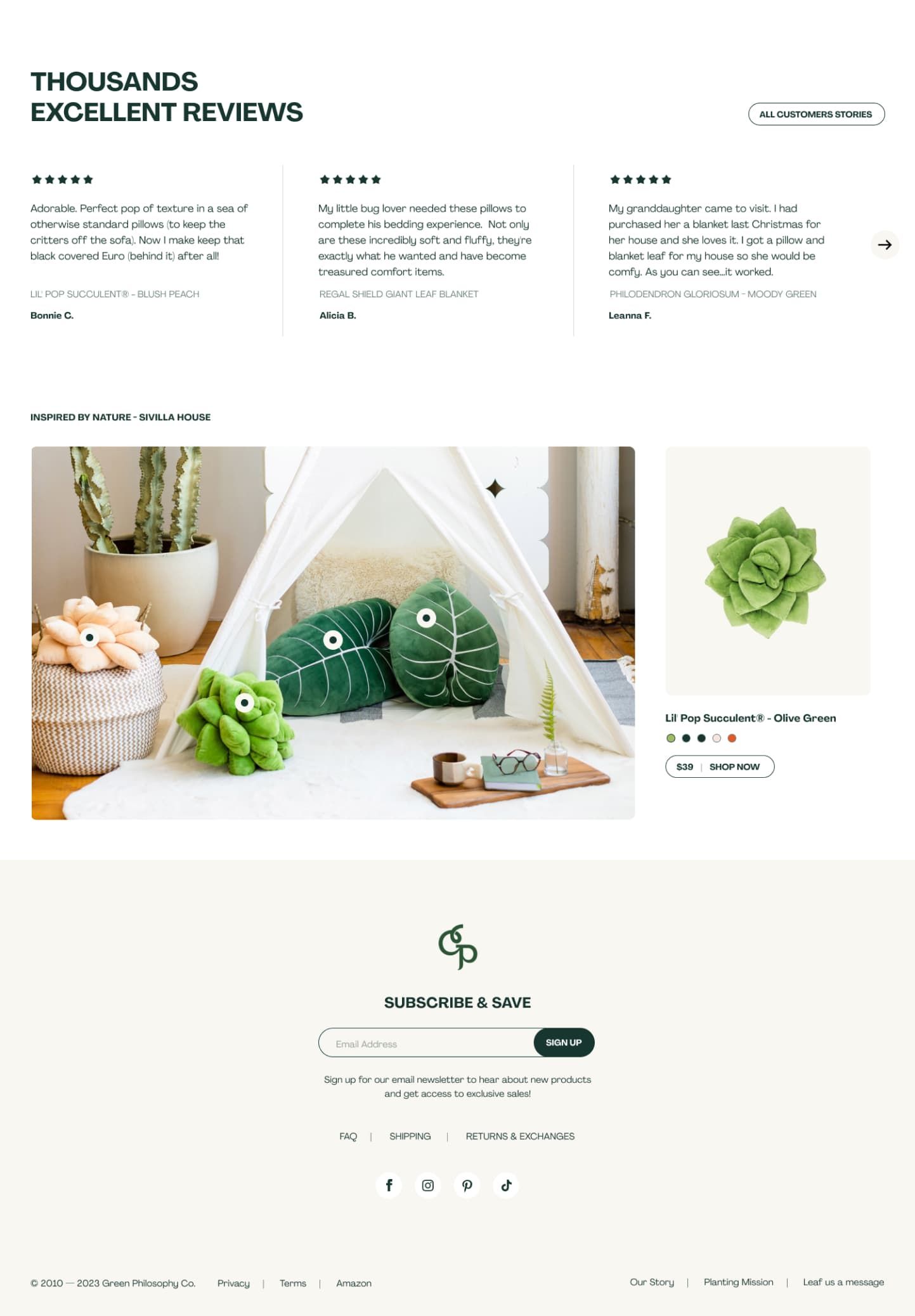 greenphilosophy website design