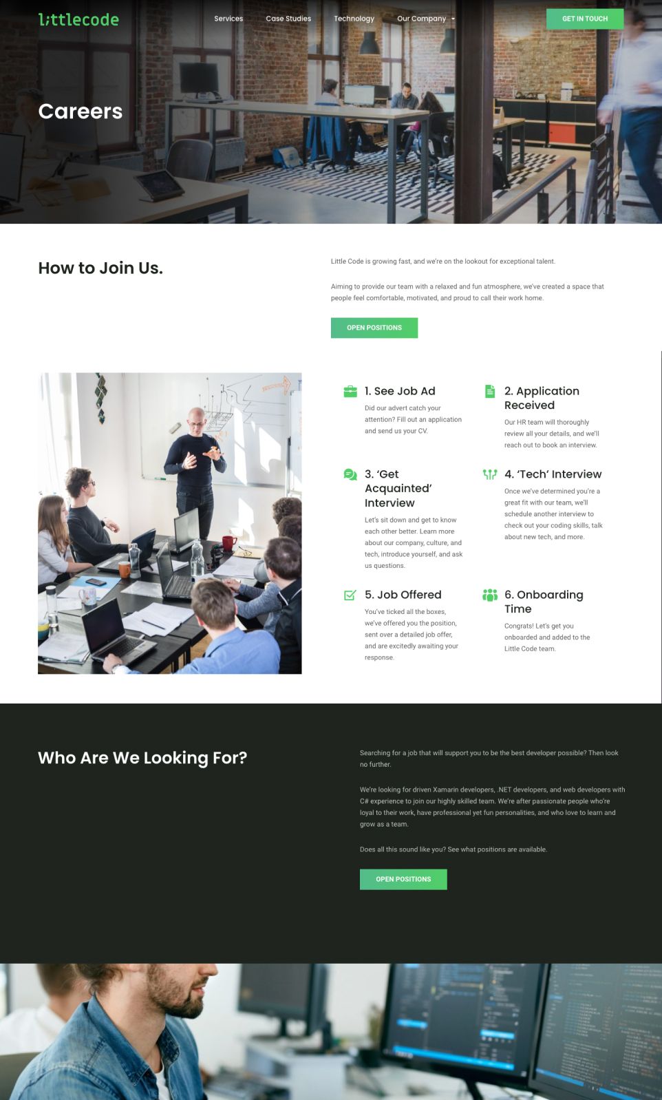 littlecode story page