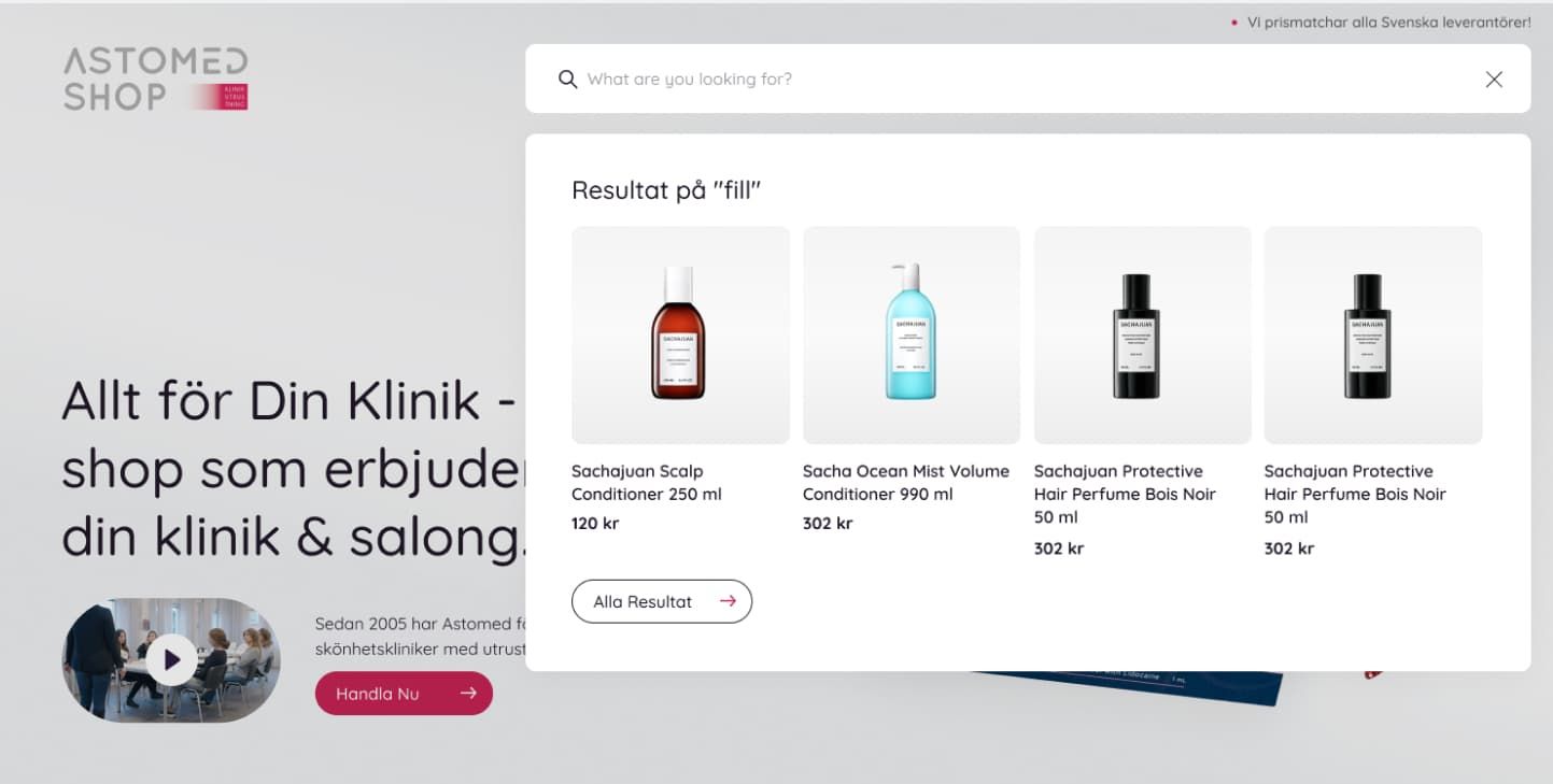 astomed website design