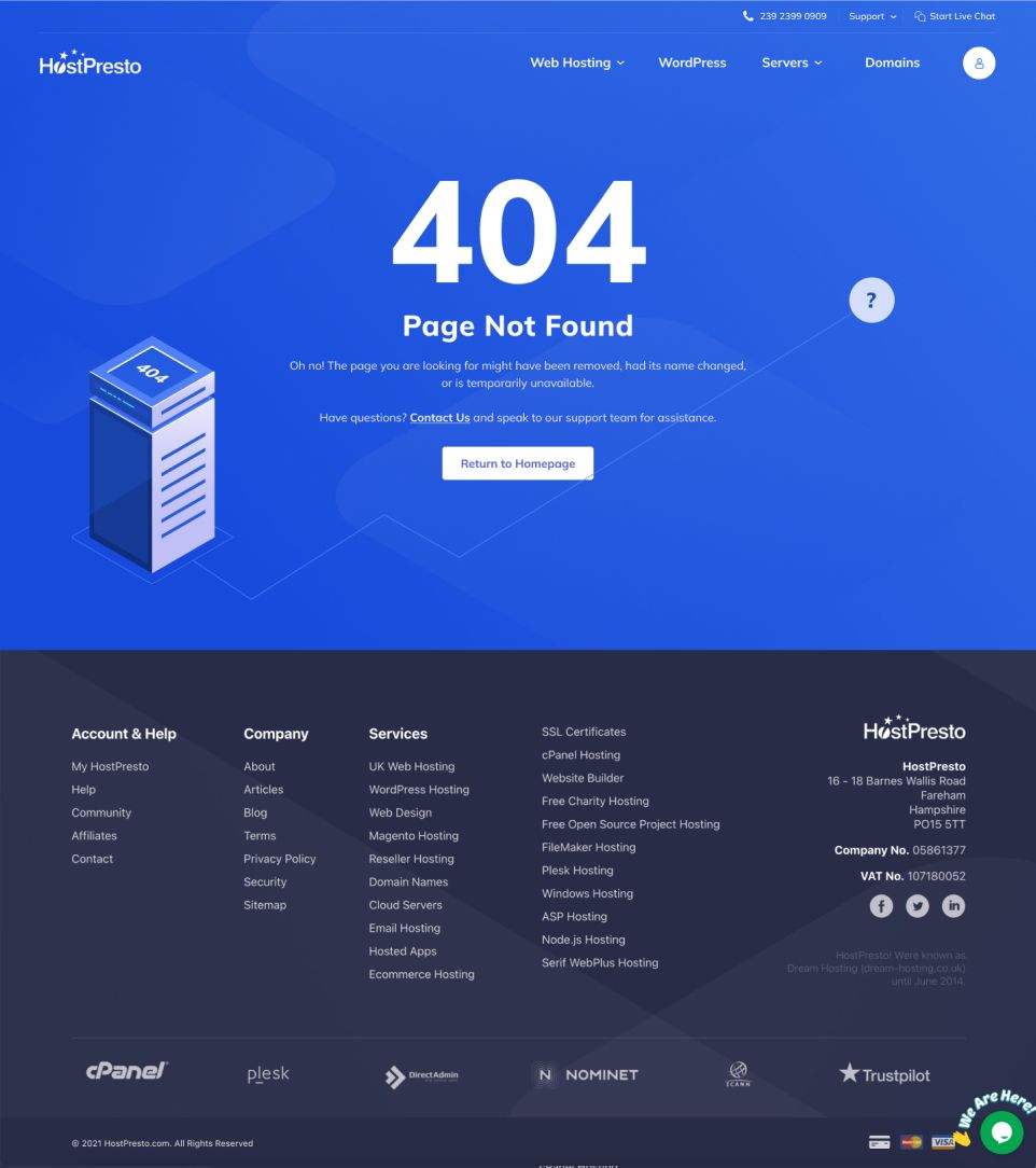 hostpresto story page